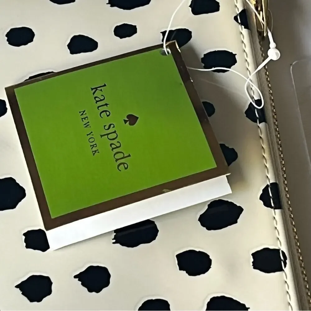 Kate Spade  New York Flamingo Dot Pencil Pouch NWT